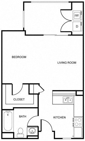 a floor plan of a small apartment